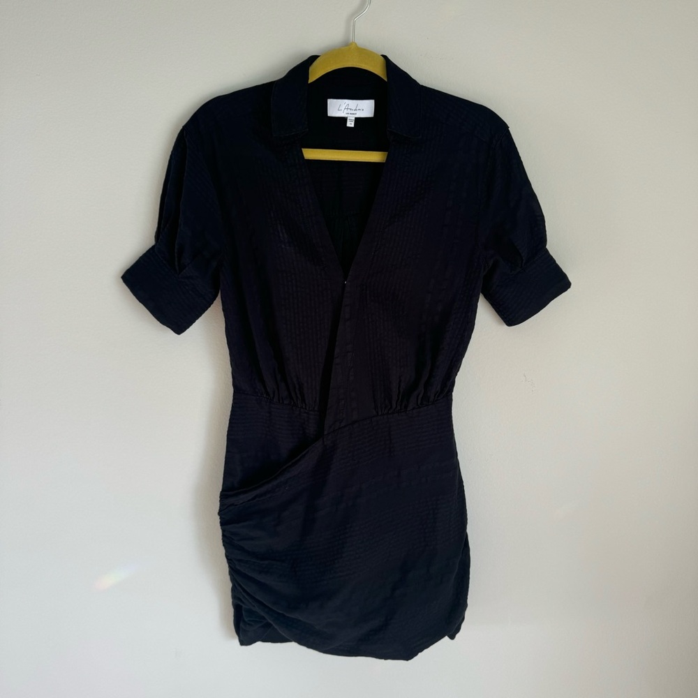 L’Academie the Court Mini Dress in Black, size XS - Picture 3 of 14